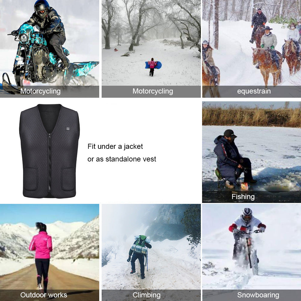 Heated Vest with Rechargeable Heating Function